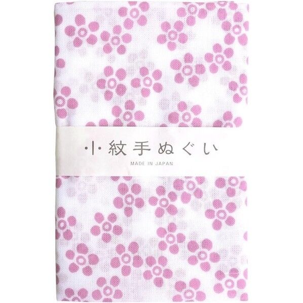 日本紐釦貿易 小絞手ぬぐい 小花ピンク