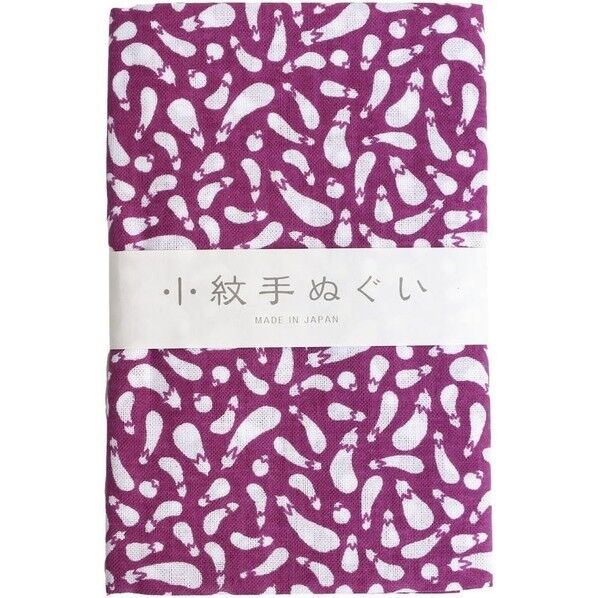 日本紐釦貿易 小絞手ぬぐい 茄子