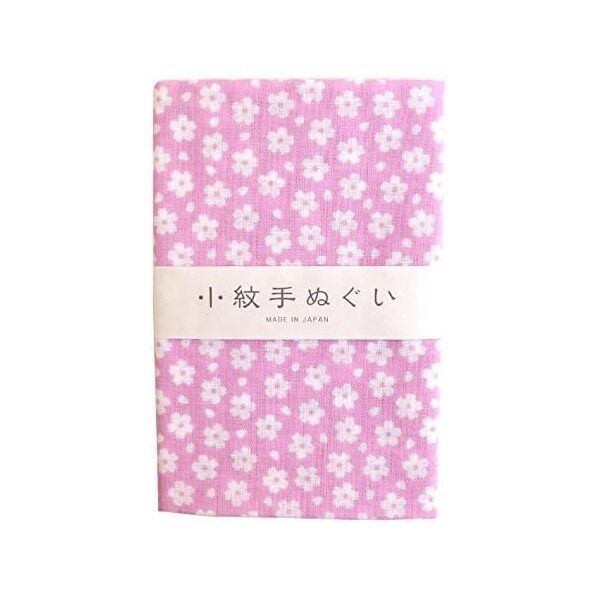 小紋手ぬぐい うす桜 手芸・ハンドメイド用品
