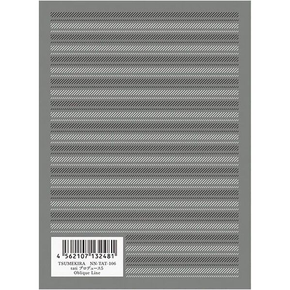 ツメキラ ネイルシール tatiプロデュース5 Oblique Line マルチカラー NN-TAT-106 1点