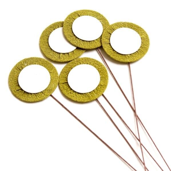 日本紐釦貿易 ワイヤー付き花台紙) 松葉