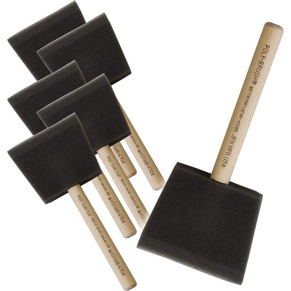 日本紐釦貿易 【お徳用】ペイント用スポンジブラシ 刷毛