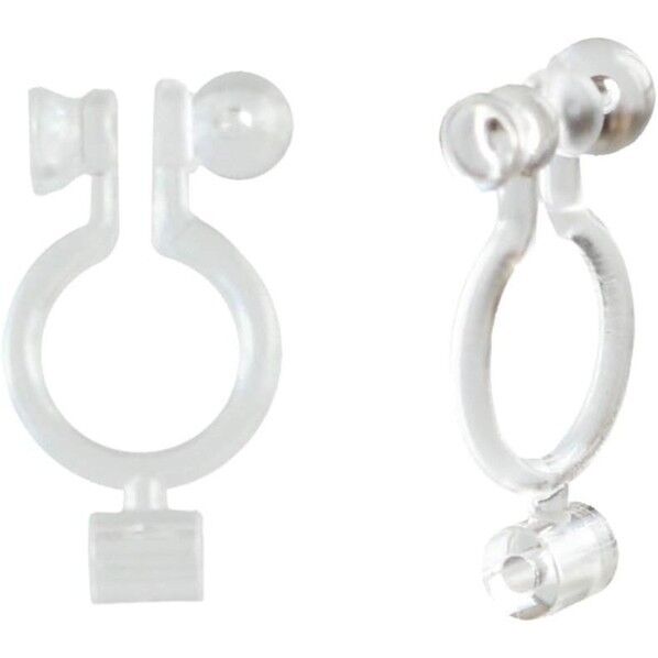 日本紐釦貿易 樹脂イヤリングコンバータ Vカップ付