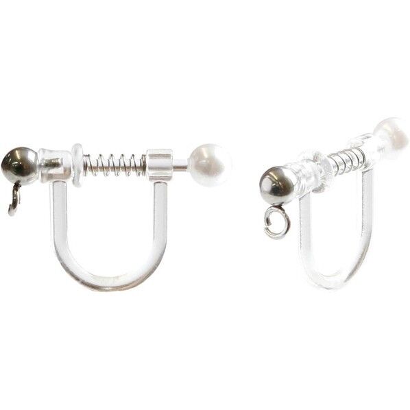 日本紐釦貿易 カン付きバネ式樹脂イヤリング