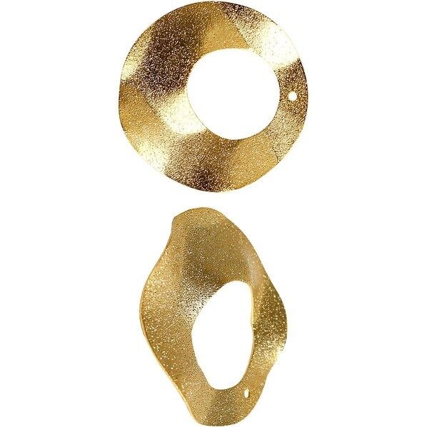 日本紐釦貿易 メタルプレート 波打ちリング スターダスト