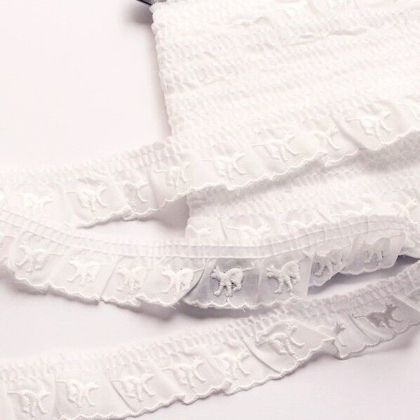 一井商店 ねこ柄フリルレース