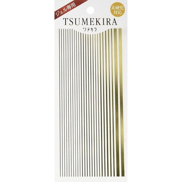 TSUMEKIRA(ツメキラ) ネイルシール ライン 長さ88×幅120×高さ2mm ゴールド SG-LIN-102 1点