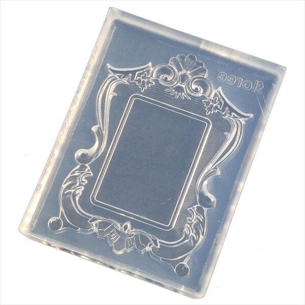 亀島商店 フレーム レジンクラフト用 ソフトモールド デザインフレームB 角