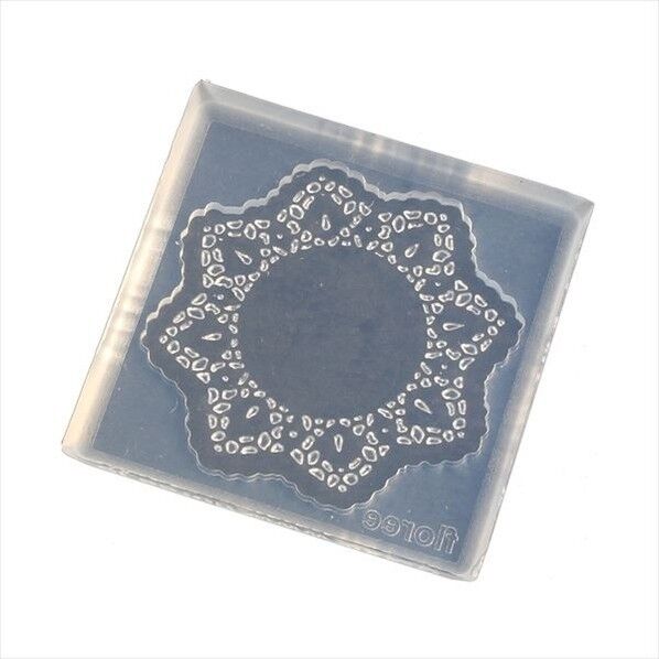 亀島商店 レース レジンクラフト用 ソフトモールド レースドイリーC