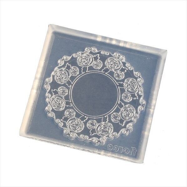 亀島商店 レース レジンクラフト用 ソフトモールド レースドイリーB