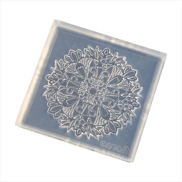 亀島商店 レース レジンクラフト用 ソフトモールド レースドイリーA