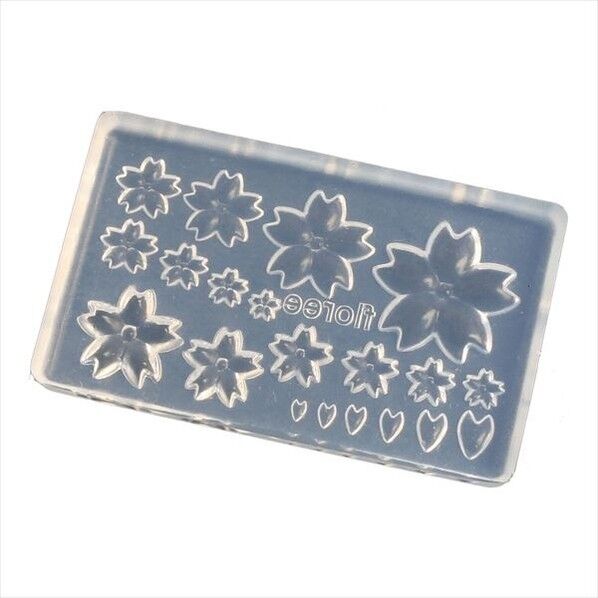 亀島商店 フラワー レジンクラフト用 ソフトモールド ぷっくり桜