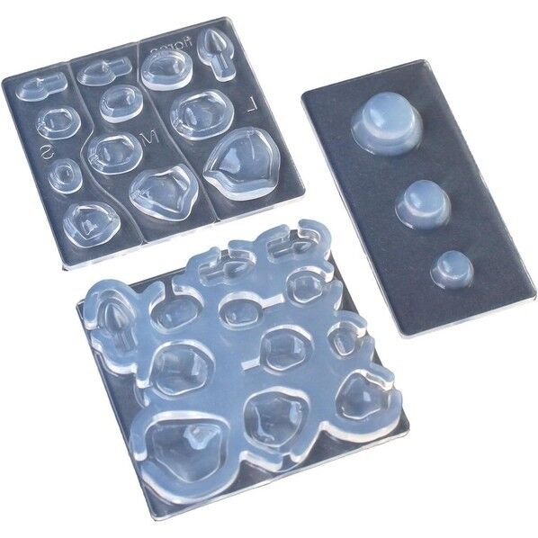 亀島商店 レジンクラフト用 ソフトモールド フラワー立体型バラ 組付け台付き