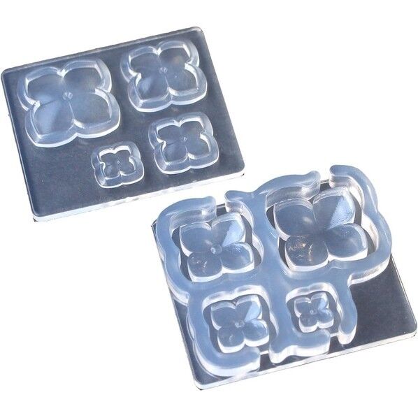 亀島商店 レジンクラフト用 ソフトモールド フラワー立体型B