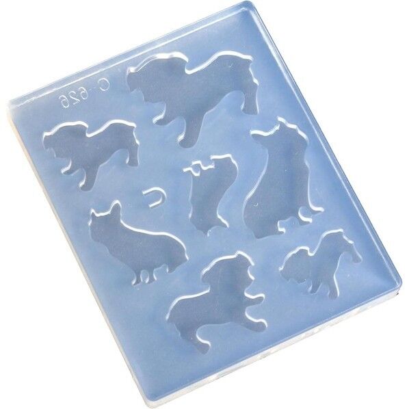 亀島商店 レジンクラフト用 ソフトモールド パグ&フレンチブルドッグシルエット