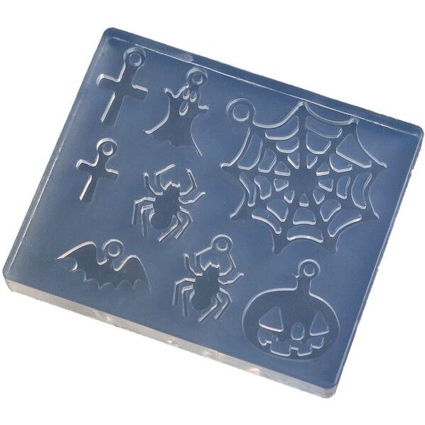 亀島商店 ハロウィン レジンクラフト用 ソフトモールド ハロウィンバラエティパーツ B