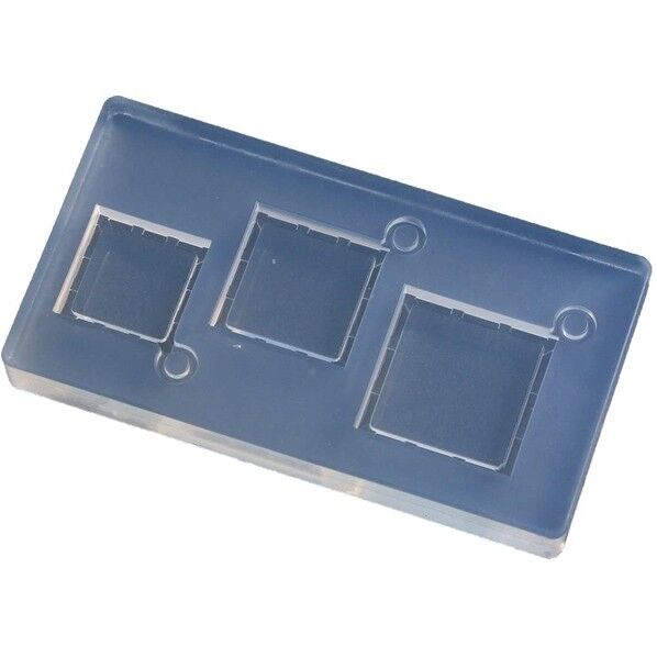 亀島商店 フレーム レジンクラフト用 ソフトモールド スクエアミール皿型 小