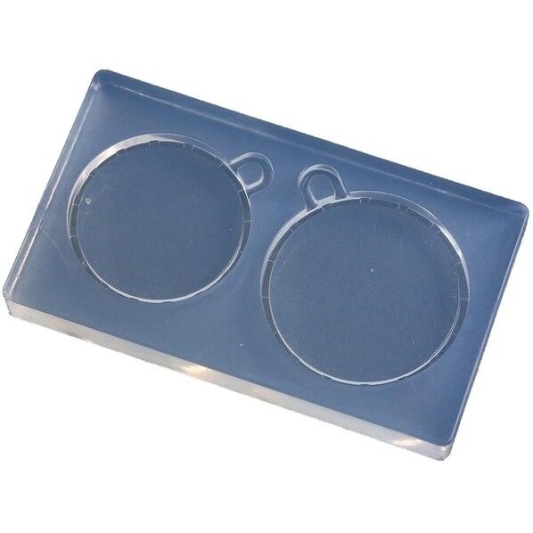 亀島商店 フレーム レジンクラフト用 ソフトモールド ラウンドミール皿型 大