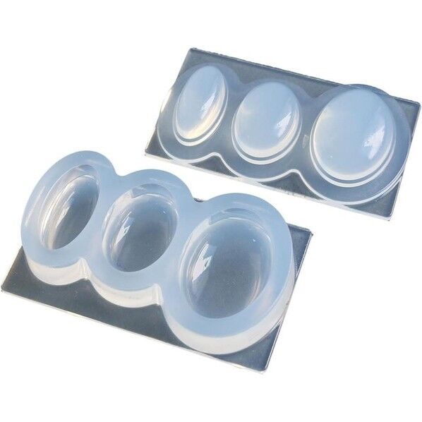 亀島商店 レジンクラフト用 ソフトモールド オーバルドーム型 大