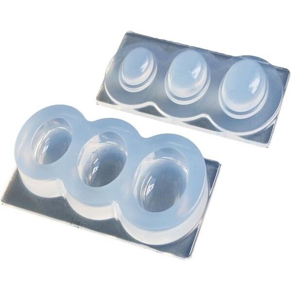 亀島商店 レジンクラフト用 ソフトモールド オーバルドーム型 小