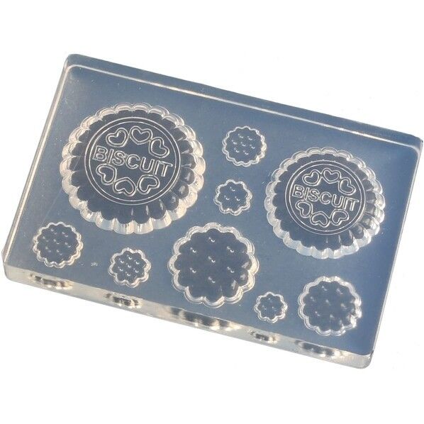 亀島商店 スイーツ レジンクラフト用 ソフトモールド ビスケット 丸