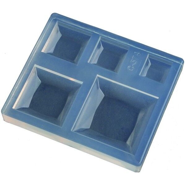 亀島商店 ビジュー レジンクラフト用 ソフトモールド スクエアステップ