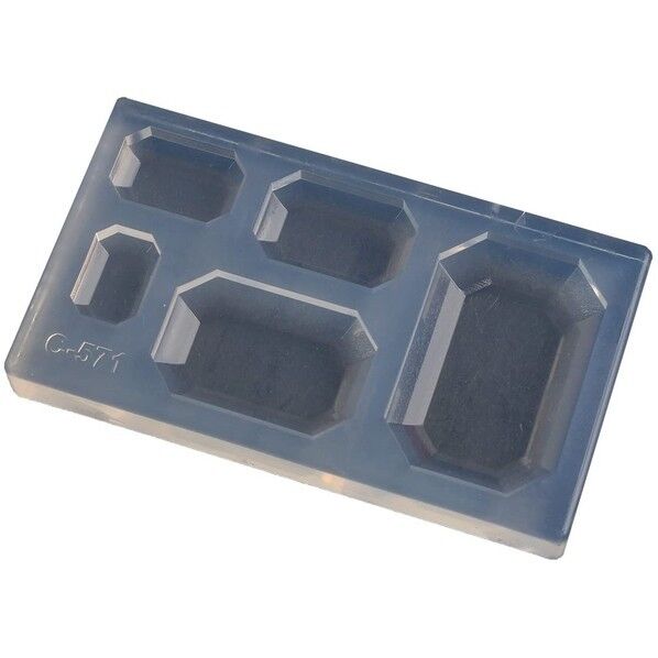 亀島商店 ビジュー レジンクラフト用 ソフトモールド エメラルド