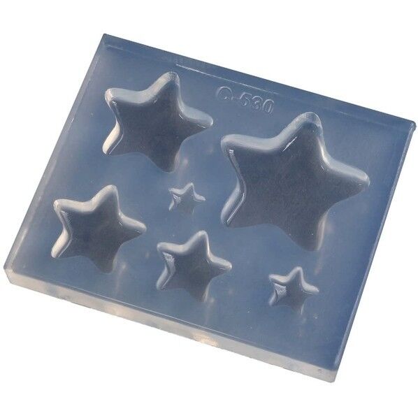 亀島商店 ラブリー レジンクラフト用 ソフトモールド 星フラット