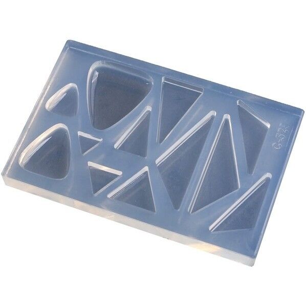 亀島商店 ラブリー レジンクラフト用 ソフトモールド 三角フラット