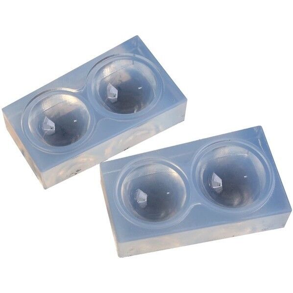 亀島商店 ラブリー レジンクラフト用 ソフトモールド 球体型 大(両面)