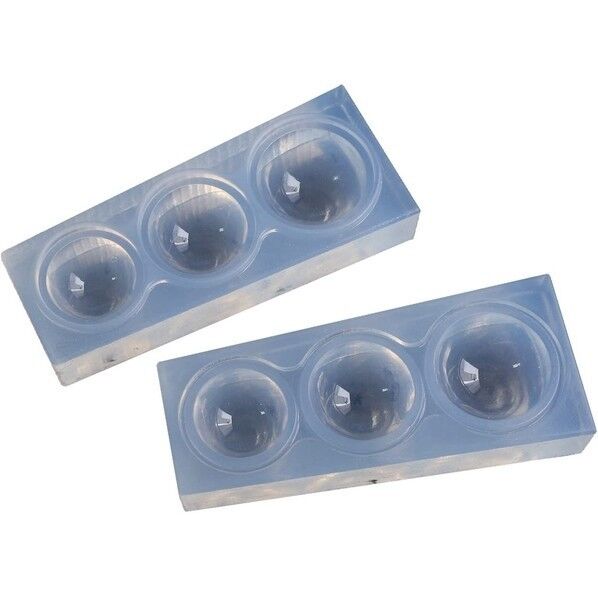 亀島商店 ラブリー レジンクラフト用 ソフトモールド 球体型 中(両面)