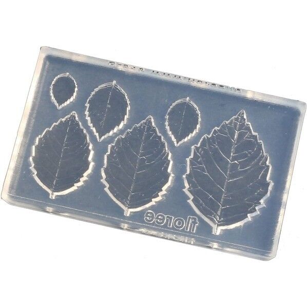 亀島商店 リーフ レジンクラフト用 ソフトモールド バラ葉型リアル