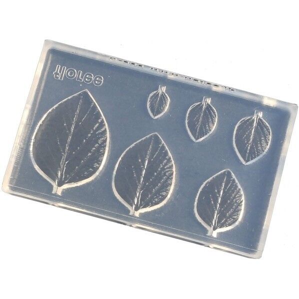 亀島商店 リーフ レジンクラフト用 ソフトモールド ミニ葉型抜き マルチタイプE