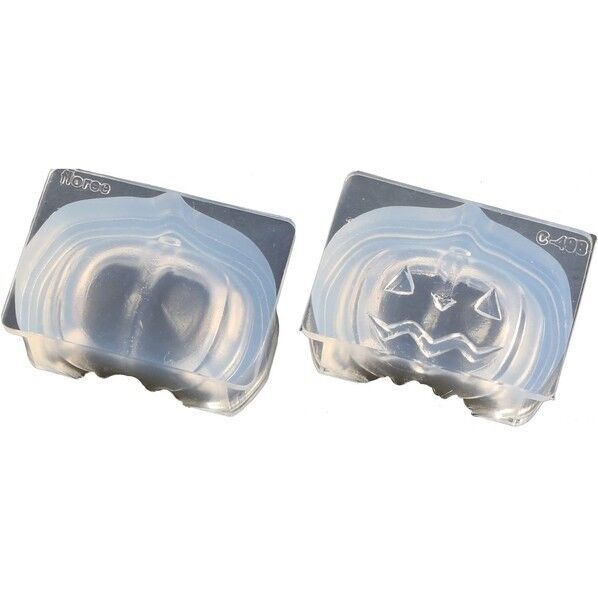 亀島商店 ハロウィン レジンクラフト用 ソフトモールド ジャック・オ・ラタン両面L