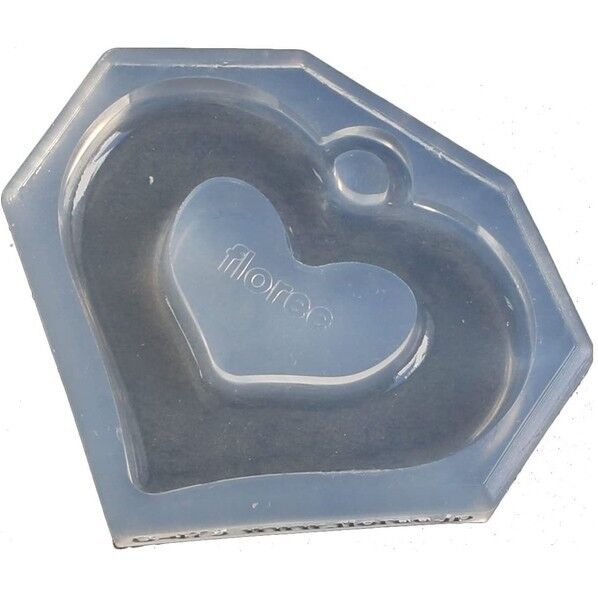 亀島商店 フレーム レジンクラフト用 ソフトモールド デザインフレームE 抜きハート