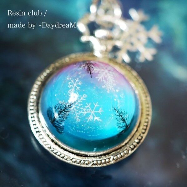 【レジンクラブ】 雪と木のシルエット UVレジン用シールパーツ