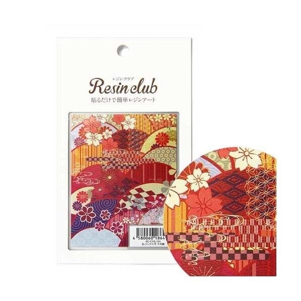 【レジンクラブ】 レジンシール 千代紙 【両面】
