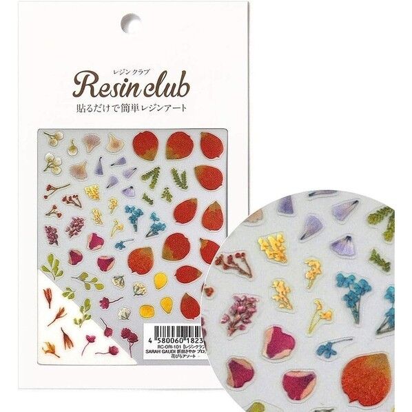 レジンクラブ SARAH GAUDI 花びらアソート 両面 UVレジン用シールパーツ