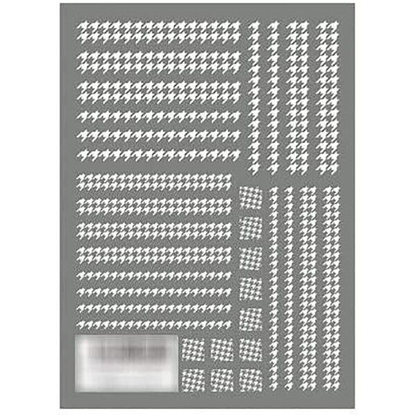 TSUMEKIRA(ツメキラ) ネイルシール 千鳥格子 ver.2 ホワイト マルチカラー