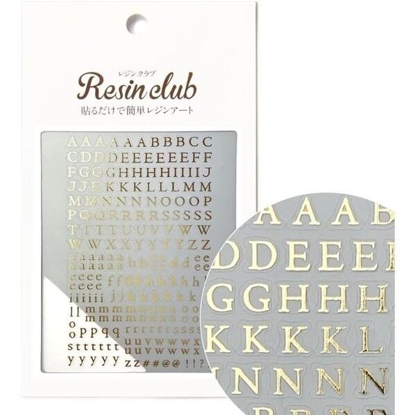 イングカワモト【レジンクラブ】 アルファベット 明朝体