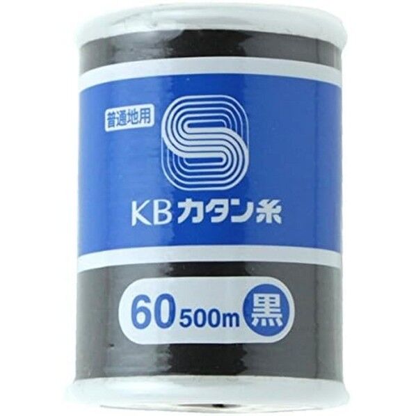 KBツヅキ 綿カタン糸#60/500m 普通地用(家庭用ミシン糸)