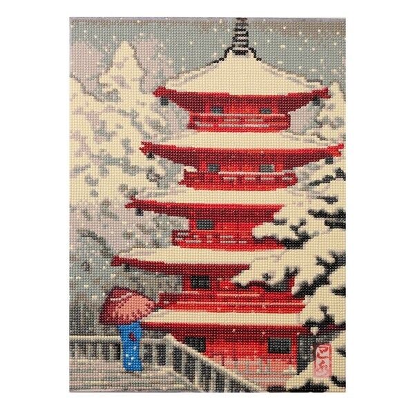 東京交易 ダイヤモンドフィックス 浮世絵コレクション 五重塔と雪 ビーズキット