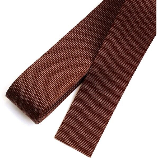 薄手アミーテープ 38mm巾 2.4mカット 茶