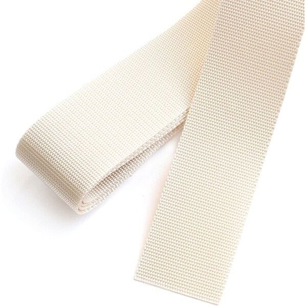 薄手アミーテープ 38mm巾 2.4mカット 生成