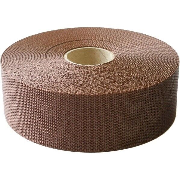 薄手アミーテープ 38mm巾×10m巻 厚み約1mm 茶