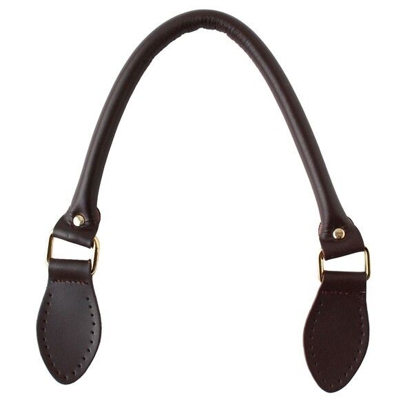 最高級ヌメ革ハンドル 約40cm 2本1組 チョコ