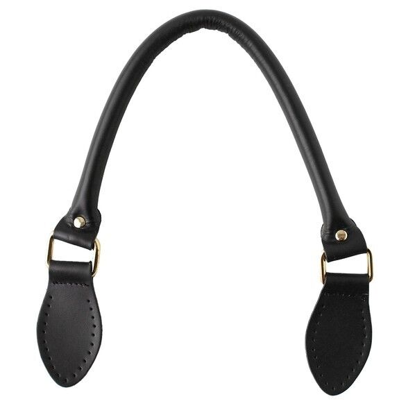 最高級ヌメ革ハンドル 約40cm 2本1組 黒
