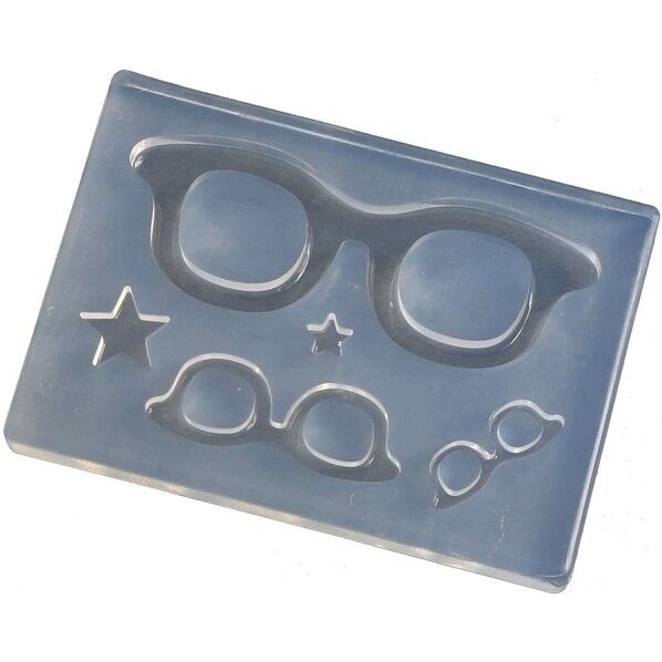 亀島商店 フレーム レジンクラフト用 ソフトモールド メガネフレーム