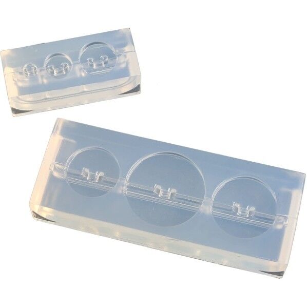 亀島商店 ボタン レジンクラフト用 ソフトモールド ボタン足型 6サイズ