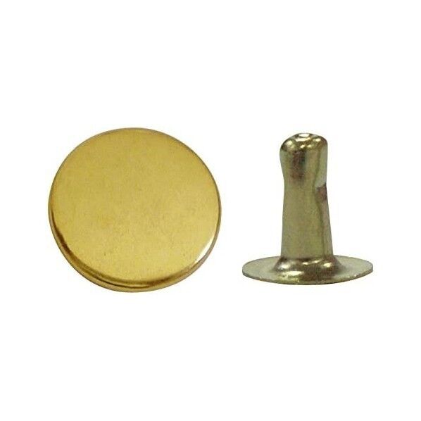 片面カシメ 大 9×8mm 50個 ゴールド